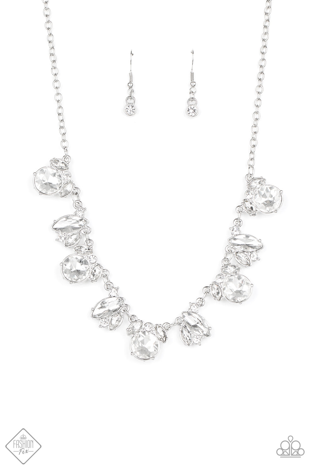 BLING to Attention - White Necklace August 2020
