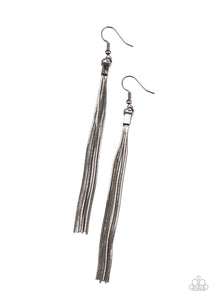 Swing Into Action - Black Gunmetal Earrings