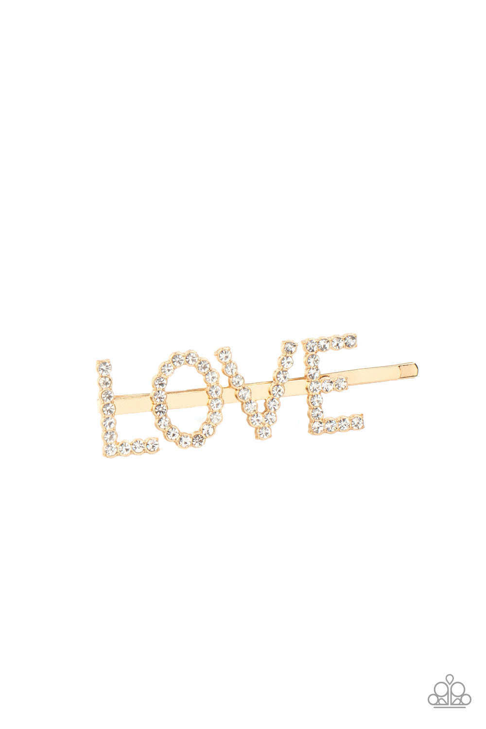 All You Need Is Love - Gold hair clip