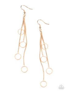 Full Swing Shimmer - Gold Earrings