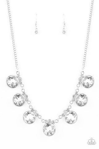 GLOW-Getter Glamour - White necklace