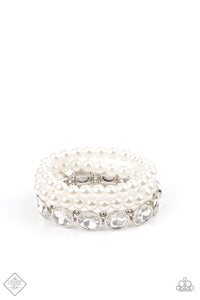 Flawlessly Flattering - White bracelet Fashion Fix Jan 2021