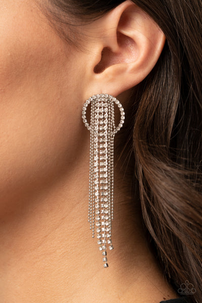 Dazzle by Default - White Earring LOP