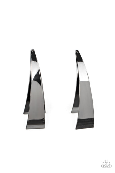 Underestimated Edge - Black Gunmetal Earring LOP