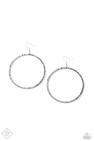 Wide Curves Ahead - Silver Earring Fashion Fix Dec 2020