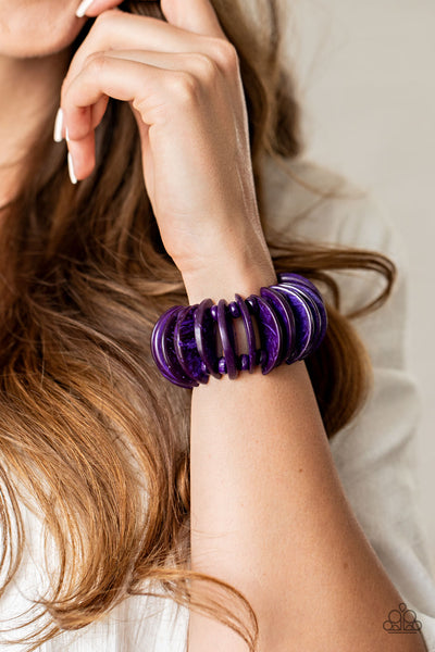 Tropical Tiki Bar - Purple Bracelets