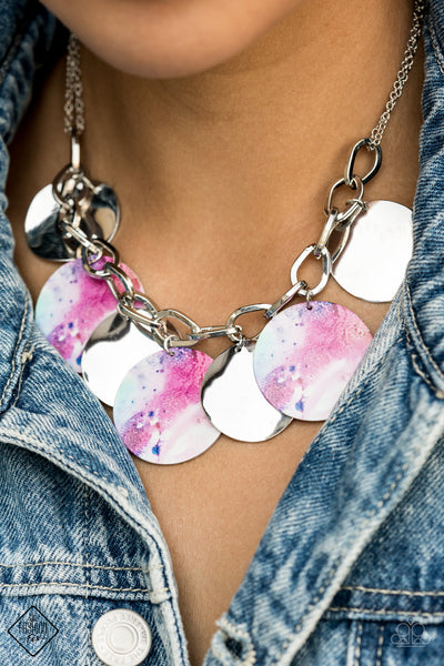 Tie Dye Drama - Multi Necklaces Fashion Fix 09/2020