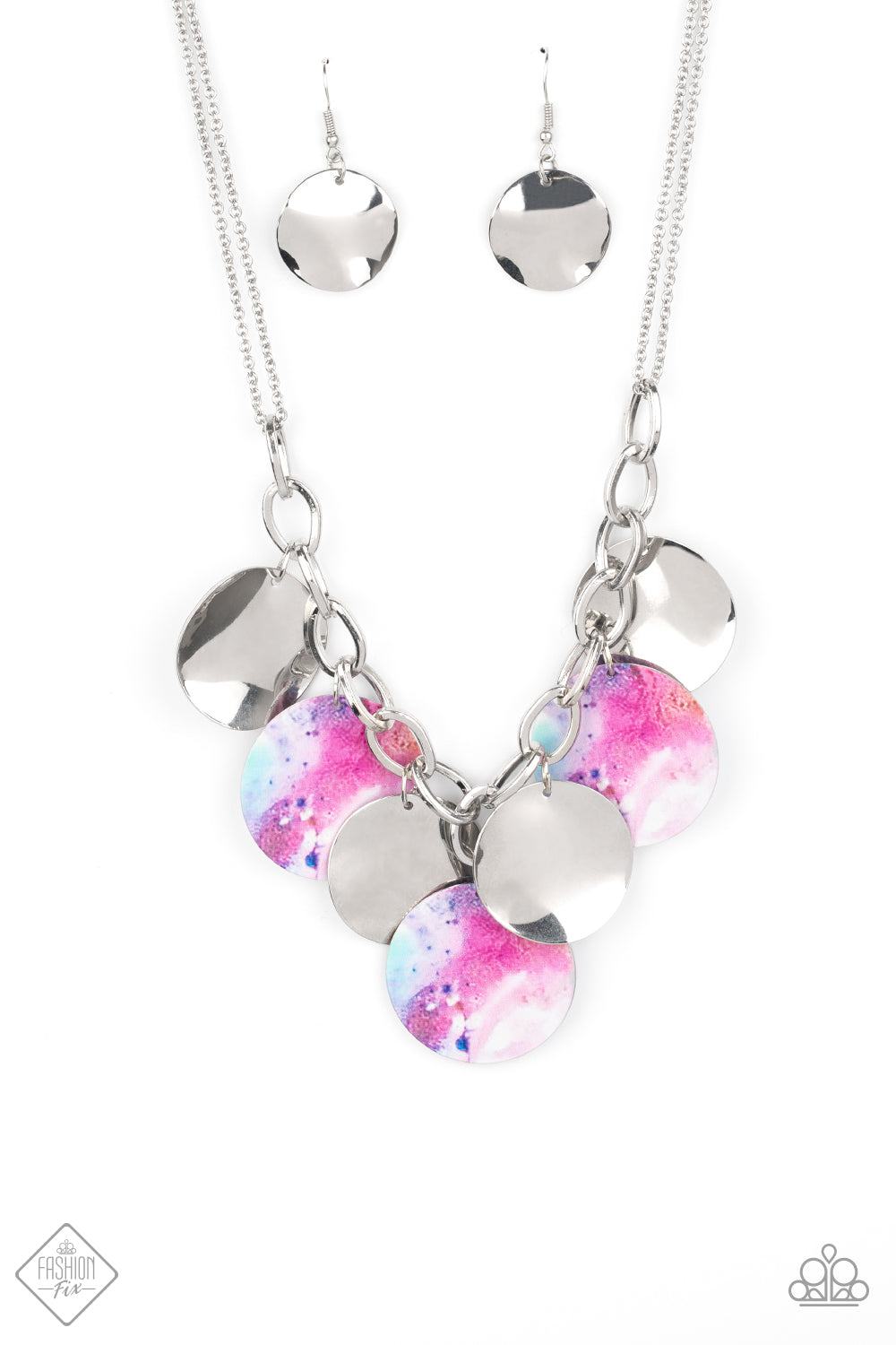 Tie Dye Drama - Multi Necklaces Fashion Fix 09/2020