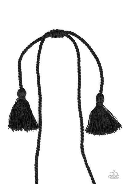 Macrame Mantra - Black Necklace