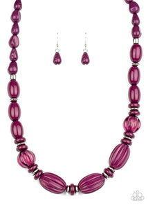 High Alert - Purple Necklace