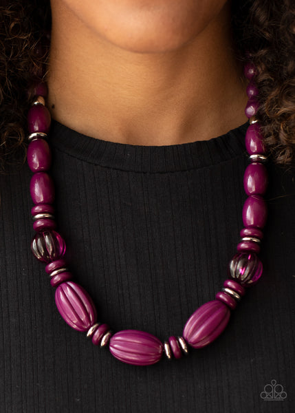 High Alert - Purple Necklace