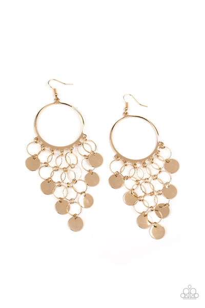 Take a CHIME Out - Gold Earrings 2021