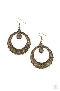 Solar Orbit - Brass Earring