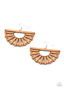 Wooden Wonderland - Brown Earring