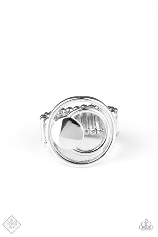 Edgy Eclipse - Silver Ring Fashion Fix 09/2020