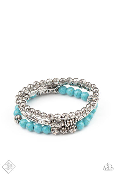 Trail Mix Mecca - Blue Bracelet Fashion Fix Feb 2021