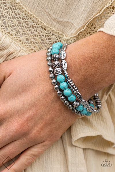 Trail Mix Mecca - Blue Bracelet Fashion Fix Feb 2021