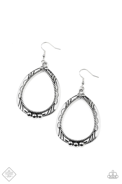 Terra Topography - Silver Earring Fashion Fix February 2021