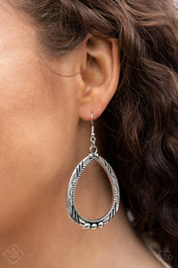 Terra Topography - Silver Earring Fashion Fix February 2021