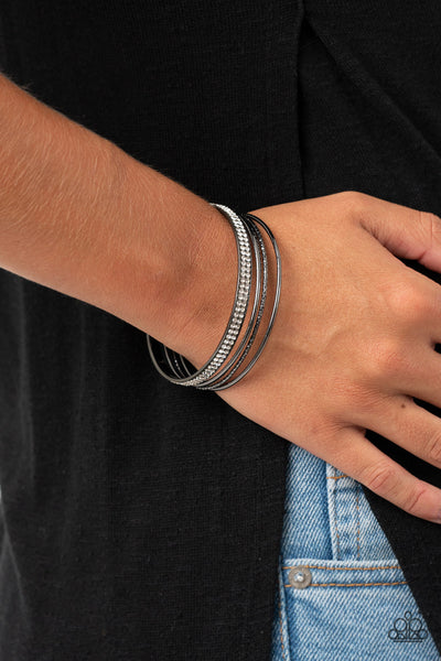 Heap It On - Black Gunmetal Bracelet