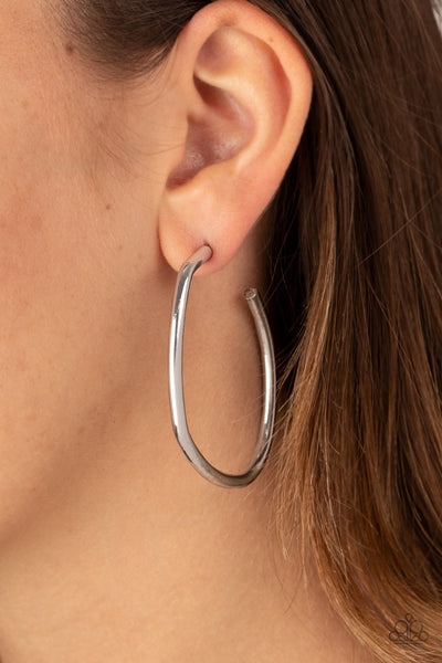 Rough It Up - Silver Earrings