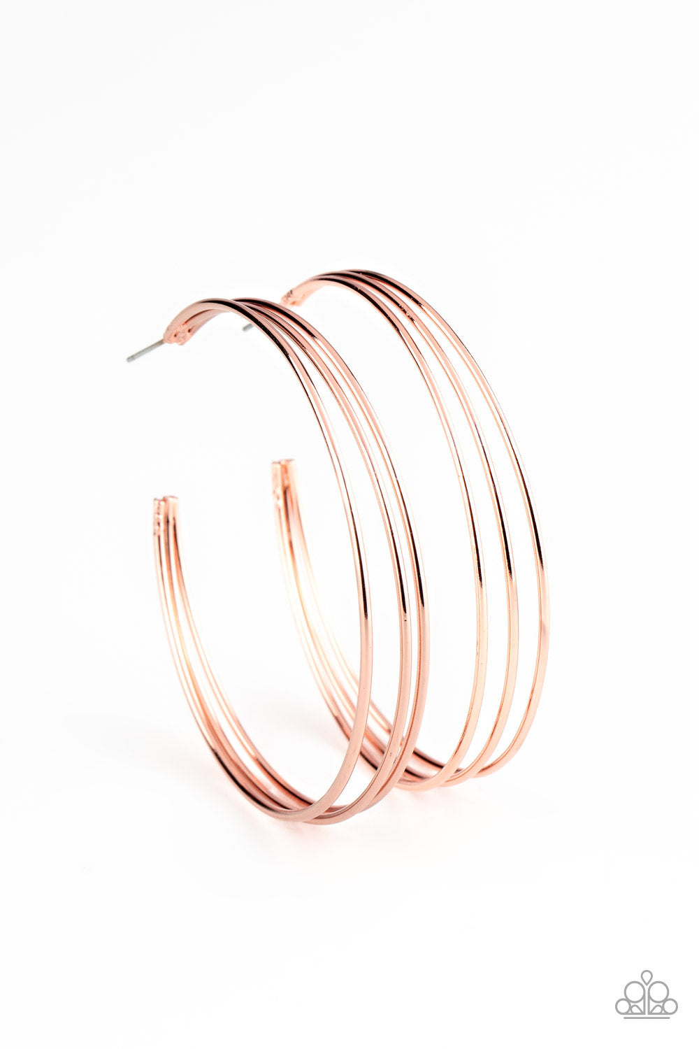 Rimmed Radiance - Copper Earring