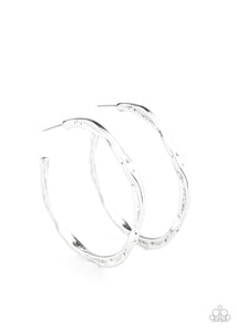 Asymmetrical Attitude - Silver Earrings