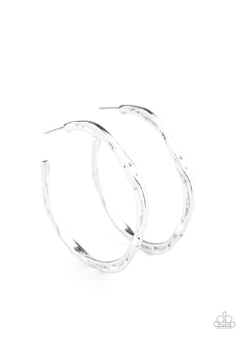 Asymmetrical Attitude - Silver Earrings