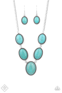 River Valley Radiance - Blue Necklace Fashion Fix Dec 2020