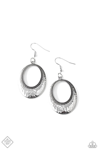 Tempest Texture - Silver Earring Fashion Fix Dec 2020