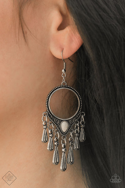 Ranger Rhythm - White Earring Fashion Fix Jan 2021