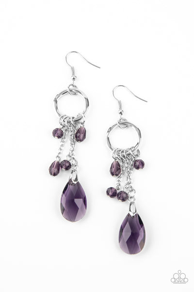 Glammed Up Goddess - Purple Earring