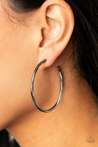 Spitfire - Black Gunmetal Earrings