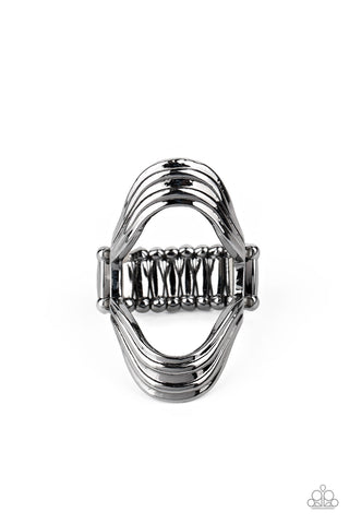 Keep An Open Mind - Black Gunmetal Ring