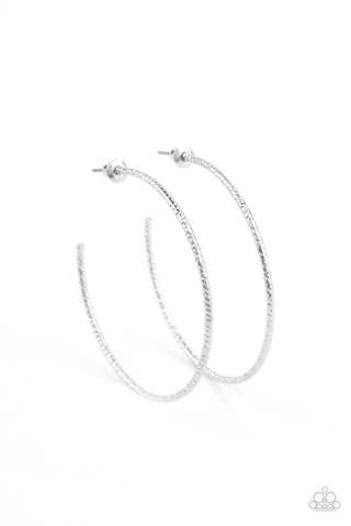 Inclined To Entwine - Silver Earring