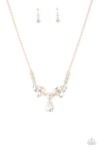 Unrivaled Sparkle - Gold necklace