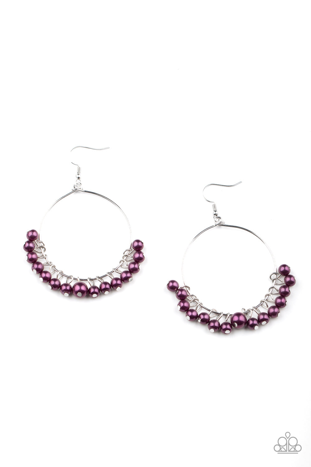 Things Are Looking UPSCALE - Purple Earring Hoop