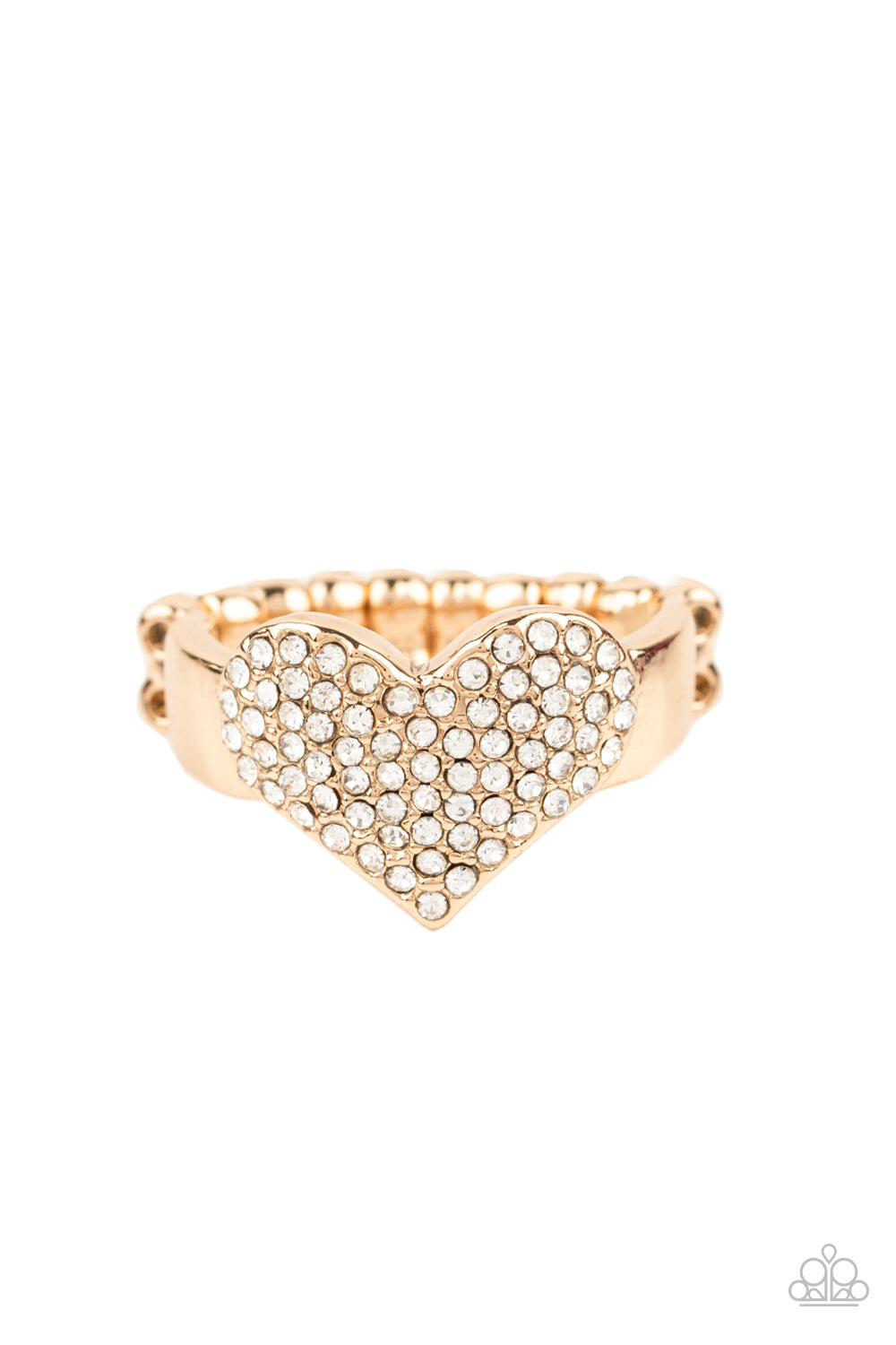 Heart of BLING - Gold Ring Heart