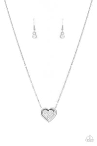 Game, Set, MATCHMAKER - White Necklace Heart