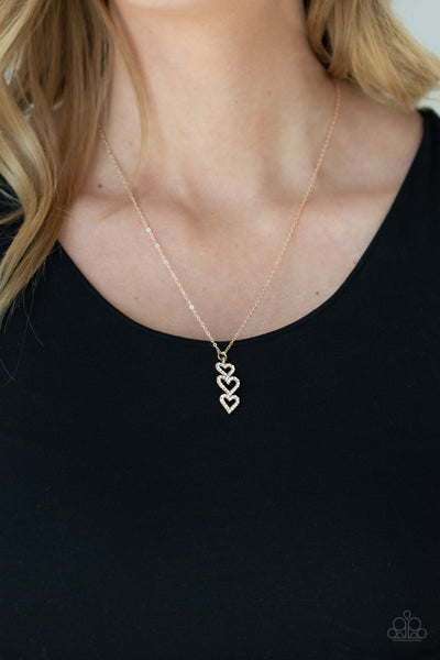 With All Your HEARTS - Gold Heart Necklace