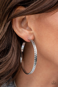 TREAD All About It - Silver Earring Fashion Fix Feb 2021