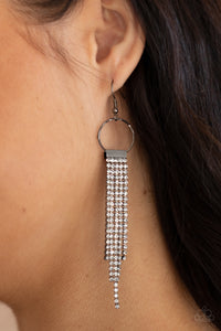 Tapered Twinkle - Black Earring