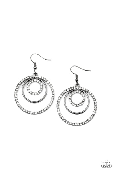 Bodaciously Bubbly - Black Gunmetal Earring