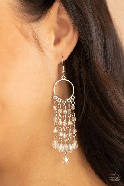 Dazzling Delicious - White Earring