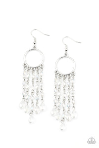 Dazzling Delicious - White Earring