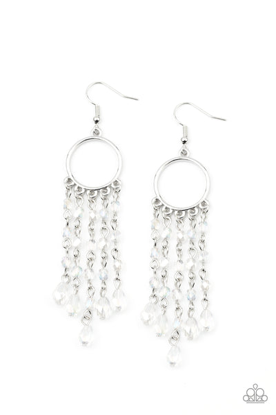 Dazzling Delicious - White Earring