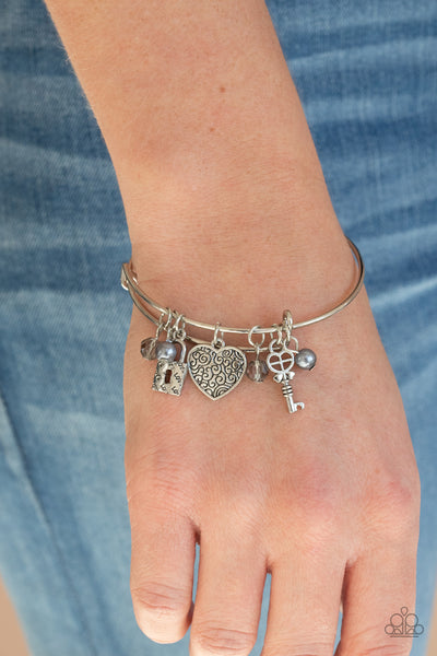 Here Comes Cupid - Silver Bracelet Heart