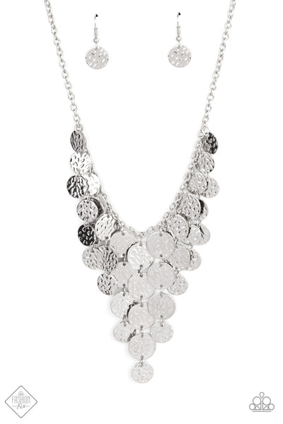 Spotlight Ready - Silver Necklace Fashion Fix February 2021