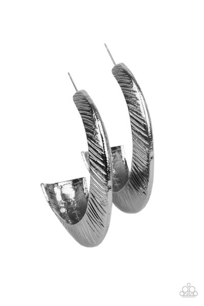 I Double FLARE You - Black Gunmetal Earring