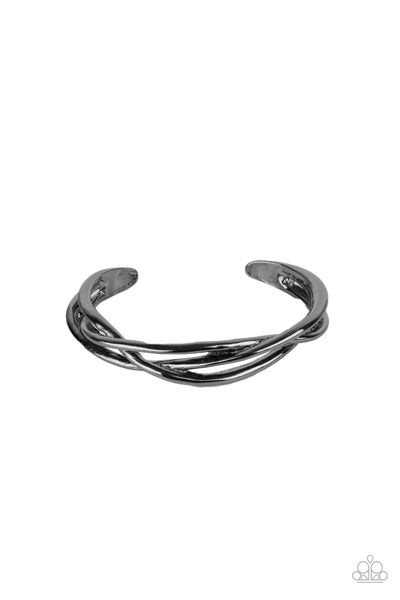 PLAIT Tectonics - Black Gunmetal Bracelet